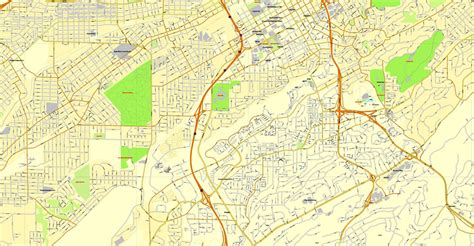 Birmingham Alabama Us Exact Vector Map Adobe Pdf