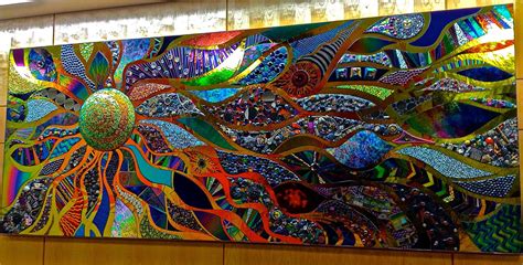 Lifeforce 10x4 Glass Mosaic Mural Installed At The University Of