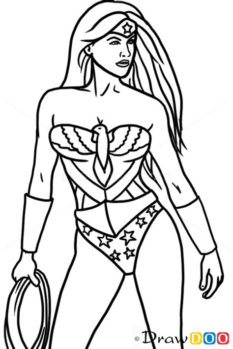 How To Draw Wonder Woman Superheroes