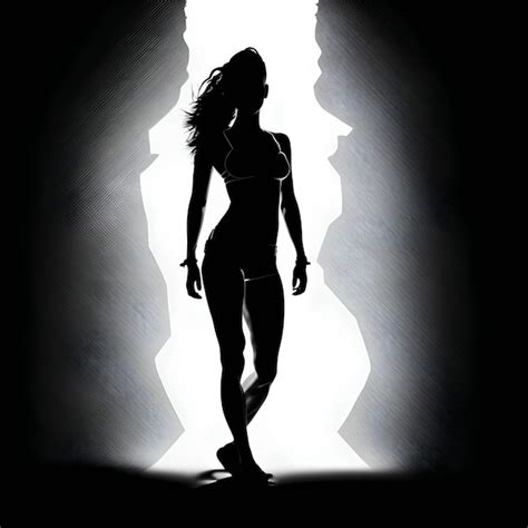 Premium Vector Black Silhouette Of A Nude Woman On White Background