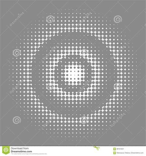 Abstract Geometric Black And White Graphic Design Print Halftone Stock