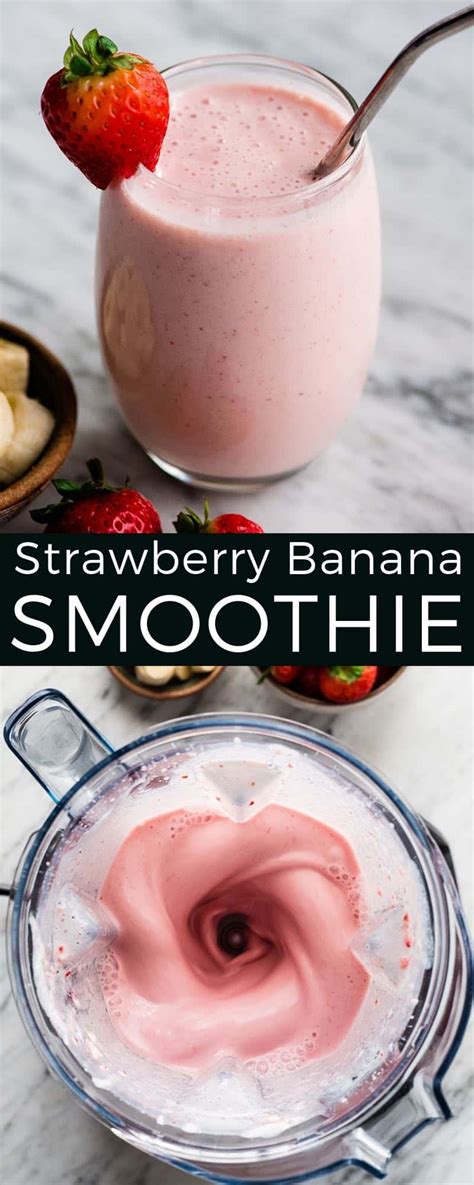 Healthy Strawberry Banana Smoothie Joyfoodsunshine
