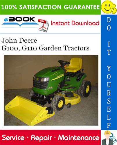 John Deere G100 G110 Garden Tractors Technical Manual Pdf Download