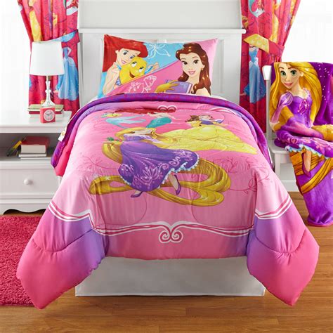 Disney Princess Bedazzling Princess Reversible Twinfull Bedding