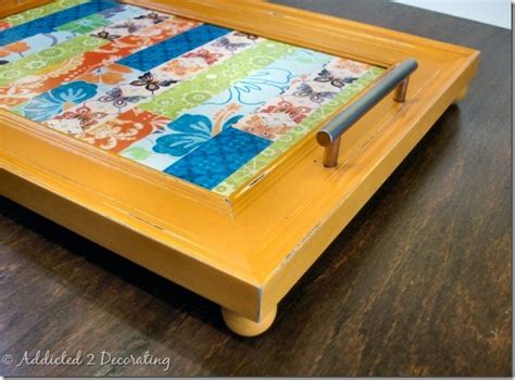 How To Turn A Frame Into A Customized Serving Tray With