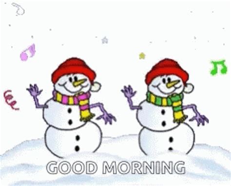 Good Morning Christmas Dancing Snowman 