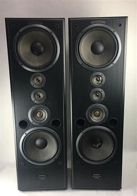 Vintage Pioneer Cs J925b 4 Way Floor Tower Speakers Fully Reverb