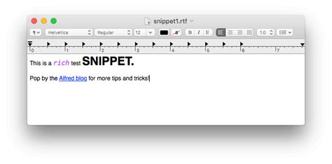 Create Auto Expanding Rich Text Snippets With Workflows Alfred Blog