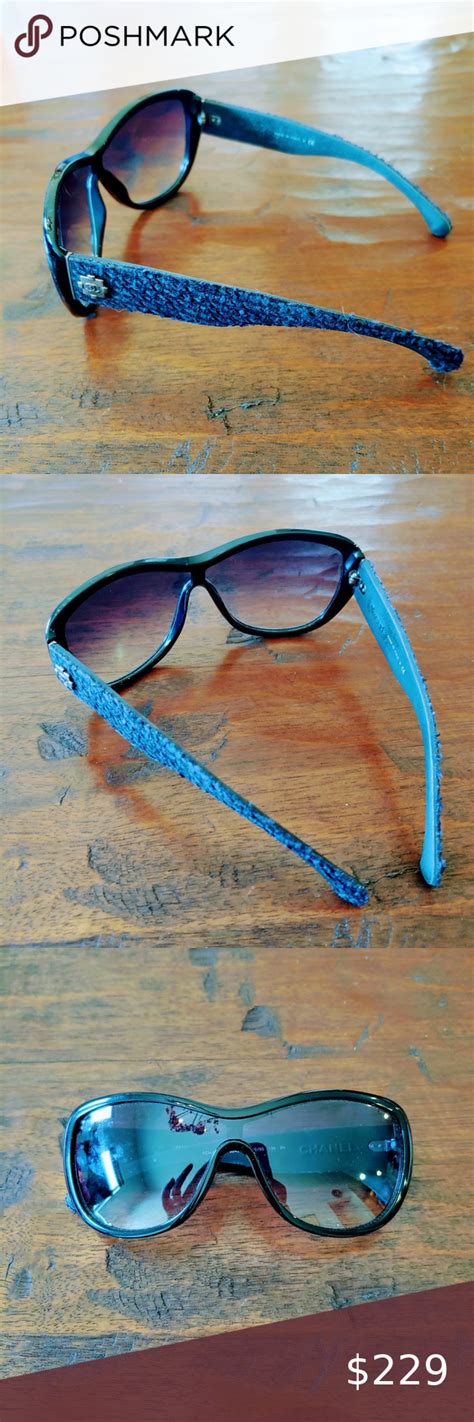 Chanel Tweed Sunglasses 5242 Blue Chanel Tweed Chanel Accessories