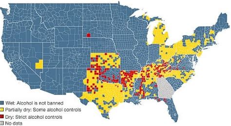 Arkansas Has The Most Dry Counties In The Us Map From Bbc News