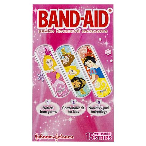 Buy Band Aid Adhesive Bandages Disney Princess 15 Pack Online At