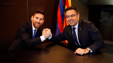 Messi Signs New Contract With Fc Barcelona Until 2021