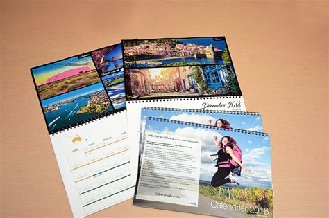 Impression Calendrier Photo Personnalisé Avec Service Création Gratuit