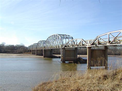 Ok 18 Bridge Across The Arkansas River