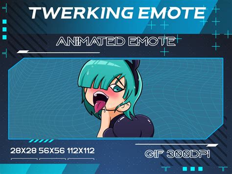 Twerk Dragon Anime Manga Ssj Girl Twitch Animated Emote Booty Twerk