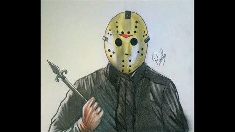 How To Draw Jason Voorhees Mask Halloween Drawings Jason Drawing My Xxx Hot Girl
