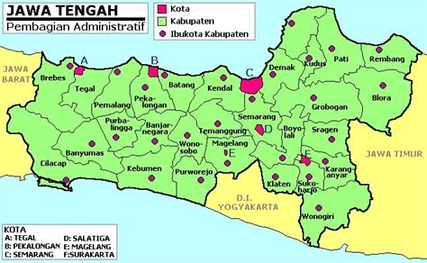 Indonesia Map Central Java