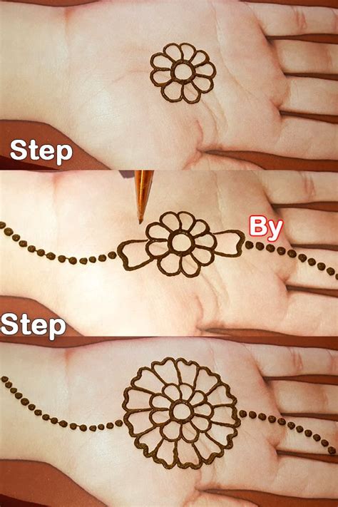 Step By Step Full Mehndi Design Henna Designs Easy Henna Tattoo