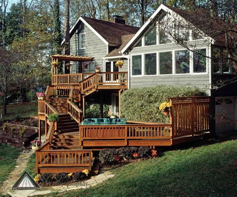Add a secluded upper deck outside a bedroom. multi level decks | Pictures of multi-level deck from ...