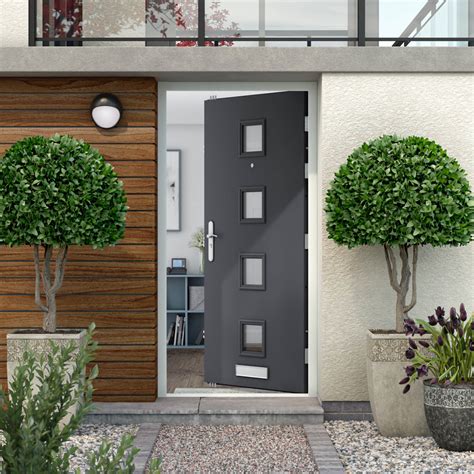 Secure Front Doors For Homes Builders Villa