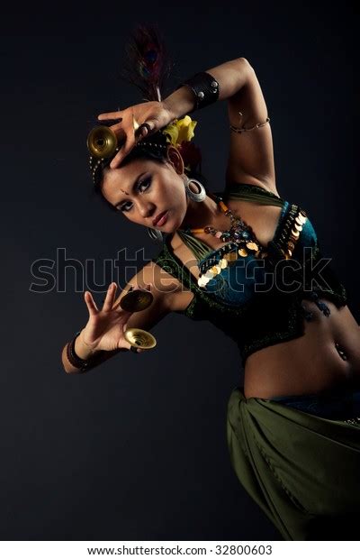 Attractive Exotic Bellydancer Tribal Costume Wearing Stock Photo Shutterstock