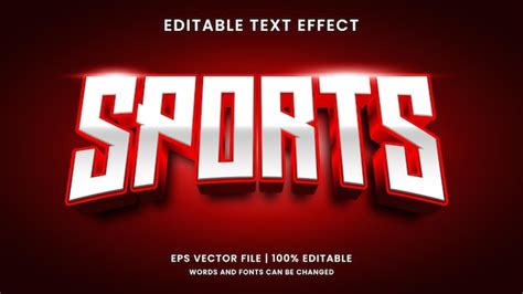 Premium Vector Sports Text Effect Gaming Style