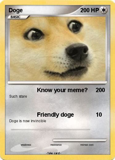Pokémon Doge 2322 2322 Know Your Meme My Pokemon Card