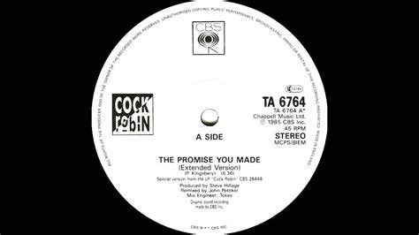 Cock Robin The Promise You Made Extended Version 1985 Youtube
