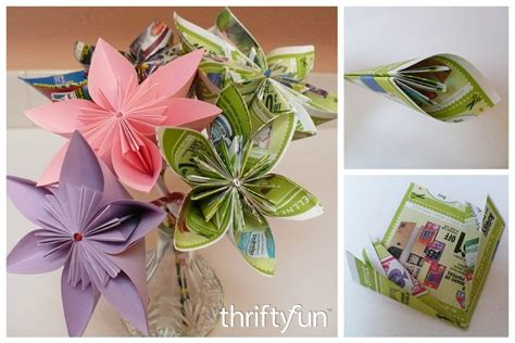 Making an Origami Paper Flower | ThriftyFun