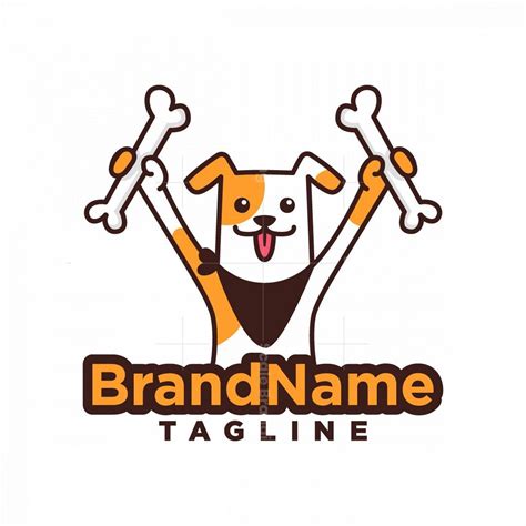 Happy Dog Bone Logo