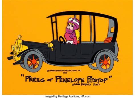 The Perils Of Penelope Pitstop Publicity Celcolor Model Hanna Barbera