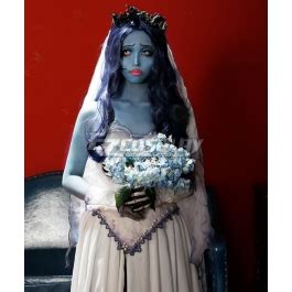 Tim Burton S Corpse Bride Emily Halloween Blue Cosplay Wig