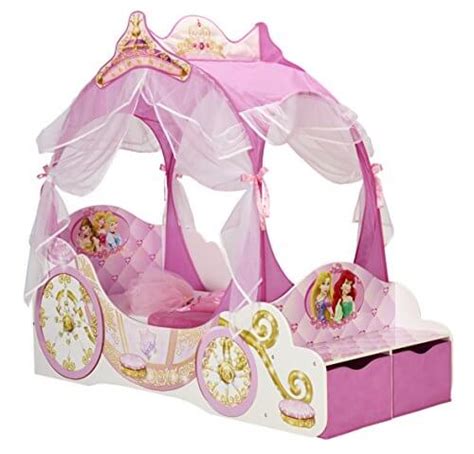 Mit dem prinzessin bett wird diese zauberhafte reise quer durch die kinderfantasie für kleine prinzessinnen möglich. Disney Princess Kutsche Bett mit Aufbewahrungsschublade im ...