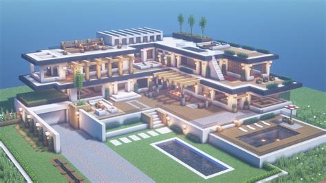 Modern Mansion In Minecraft Image To U