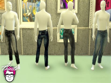 Skinny Jeans For Males By Thlleite At Tsr Sims 4 Updates