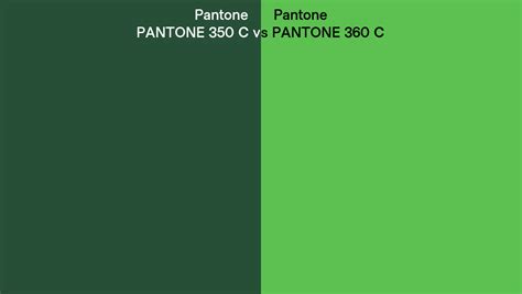 Pantone 350 C Vs Pantone 360 C Side By Side Comparison