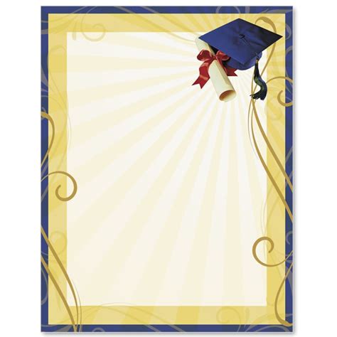Glowing Achievement Border Papers Paperdirect Borders For Paper
