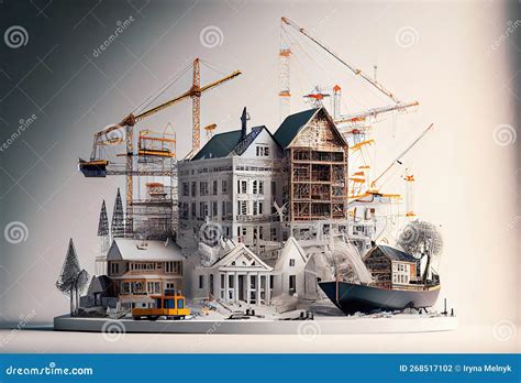 3D Buildings Emerging Form Architectural Drawings Made with Generative