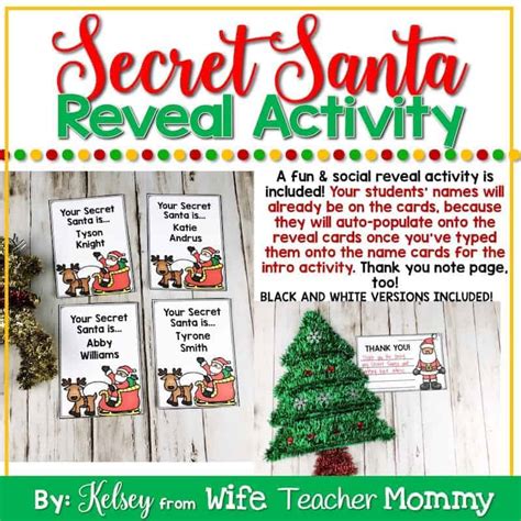 Secret Santa Writing Christmas Writing Prompts And Unit Wife Teacher