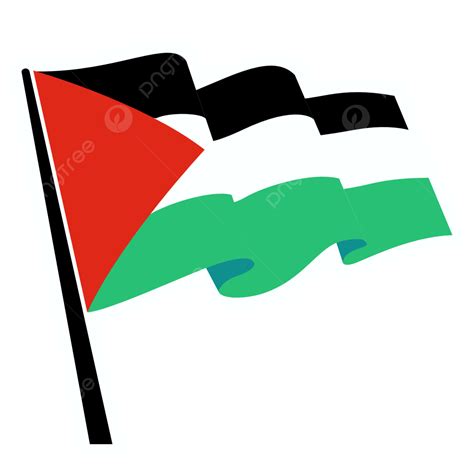 Palestine Flag Clipart Transparent PNG Hd Waving Palestine Flag With