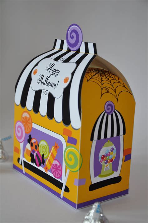 Halloween Candy Store Treat Box Halloween Candy Box Pdf Etsy