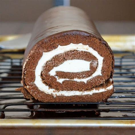Chocolate Sponge Cake Or Chocolate Jelly Roll Cake Recipe Ingredients
