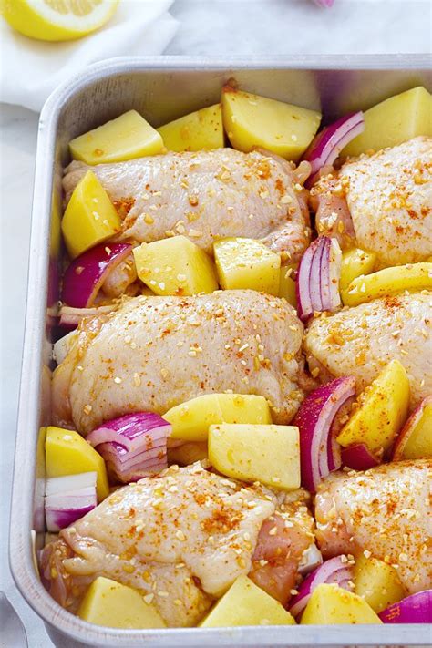 Baked Garlic Chicken And Potatoes Eatwell
