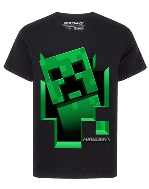 Minecraft T Shirt For Boys Kids Creeper Inside Gamer Ts