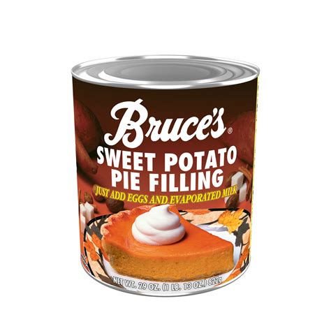 Bruces Sweet Potato Pie Filling Canned Vegetables 29 Oz