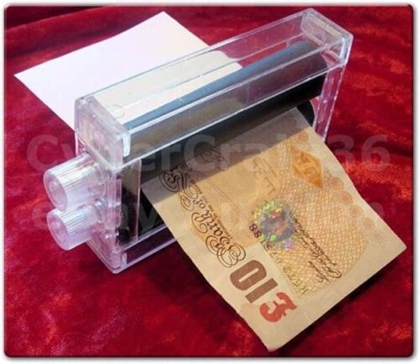 Magic Money Printer Trick Print Lottery Tickets Note Bills Maker Roller