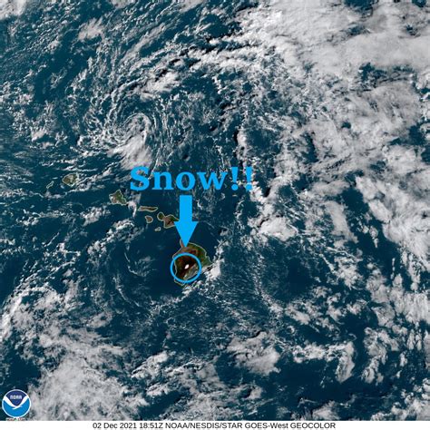 Blizzard Warning Issued In Hawaii This Weekend 12 Of Snow Or More On