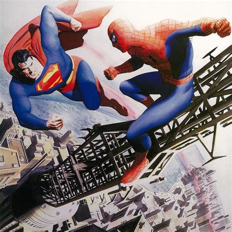 Alex Ross On Instagram Superman Vs Spiderman Art Artist