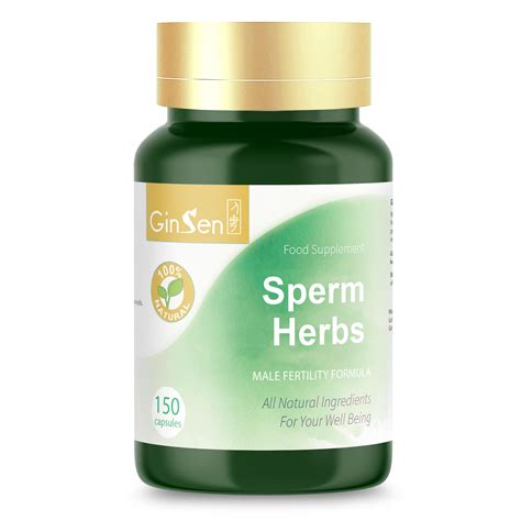 Buy Sperm Herbs By Ginsen 150 Capsules Herbal Tablets For Male Fertility