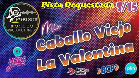 Mix Caballo Viejo La Valentina Pista Orquestada S15 Youtube